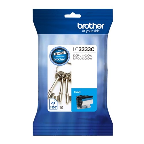 Brother LC3333C Cyan Ink Cartridge 1,500 Pages - Genuine Brother LC3333C Cyan Ink Cartridge 1,500 Pages - Genuine
