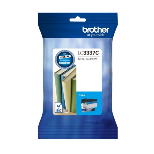 Brother LC3337C Cyan Ink Cartridge 1500 Pages - Genuine Brother LC3337C Cyan Ink Cartridge 1500 Pages - Genuine