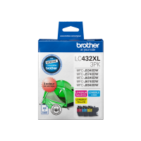 Brother LC432XL3PKS 3-Colour Pack 1500 Pages/Colour - Genuine