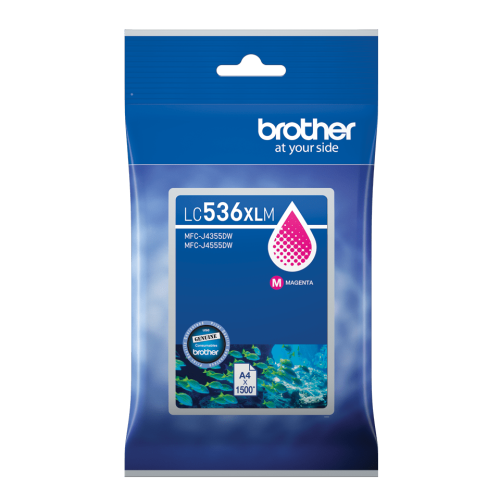 Brother LC536XLM Magenta Ink Cartridge 1500 Pages - Genuine