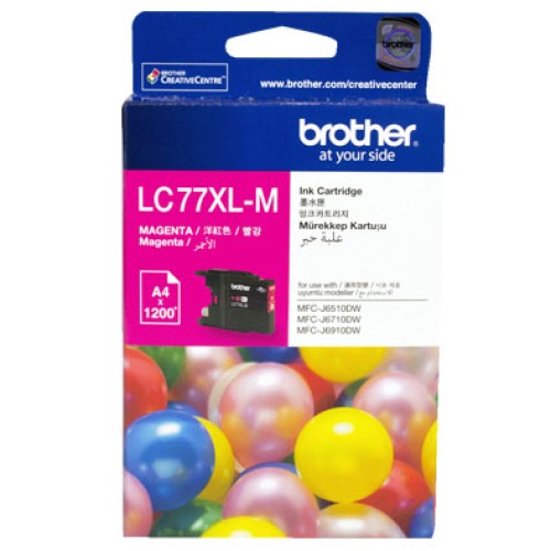 Brother LC77XLM Magenta Ink Cartridge 1200 Pages - Genuine Brother LC77XLM Magenta Ink Cartridge 1200 Pages - Genuine