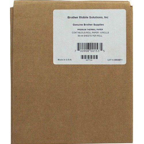 Brother PA-R-411 6 Pack Pocketjet Thermal A4 50 Sheets/Roll - Genuine Brother PA-R-411 6 Pack Pocketjet Thermal A4 50 Sheets/Roll - Genuine