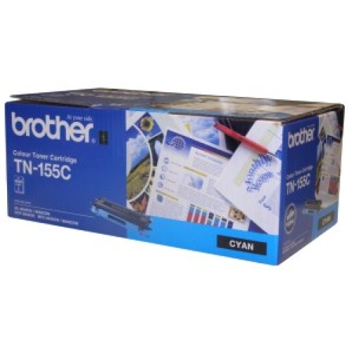 Brother TN155C High Yield Toner Cartridge- Cyan - Genuine Brother TN155C High Yield Toner Cartridge- Cyan - Genuine