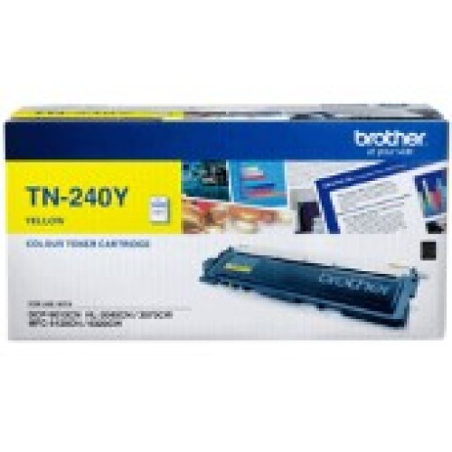 Brother TN240Y Toner Cartridge - Yellow - Genuine Brother TN240Y Toner Cartridge - Yellow - Genuine