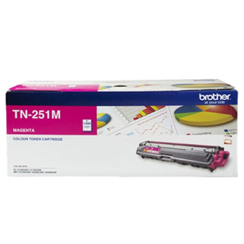 Brother TN251M Magenta Toner Cartridge 1400 Pages - Genuine Brother TN251M Magenta Toner Cartridge 1400 Pages - Genuine
