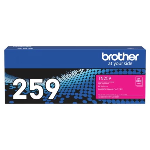 Brother TN259M Magenta Toner 4,000 Pages - Genuine Brother TN259M Magenta Toner 4,000 Pages - Genuine