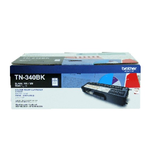 Brother TN340BK Toner Cartridge 2500 Pages - Genuine Brother TN340BK Toner Cartridge 2500 Pages - Genuine