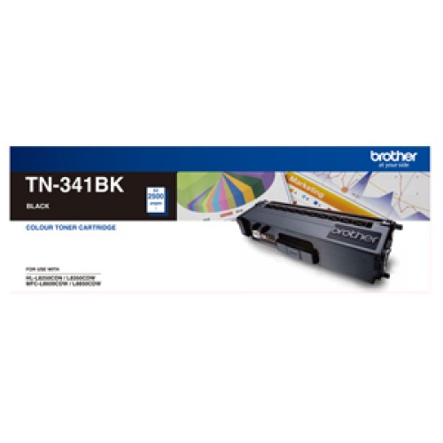 Brother TN341BK Black Toner Cartridge 2,500 Pages - Genuine Brother TN341BK Black Toner Cartridge 2,500 Pages - Genuine