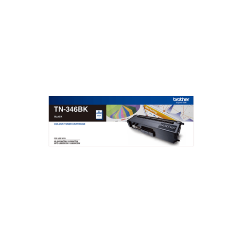 Brother TN346BK Black Toner 4,000 Pages - Genuine - DAMAGED BOX