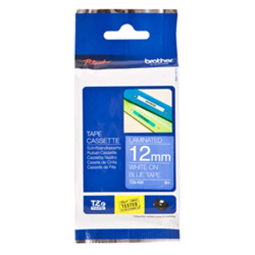 Brother TZE535 12mm White on Blue Label Tape - Genuine Brother TZE535 12mm White on Blue Label Tape - Genuine