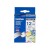 Brother TZEFA3 12mm Blue on White Fabric Tape - Genuine