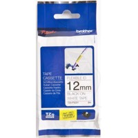 Brother TZEFX231 Flexible ID 12mm Black on White Label Tape - Genuine