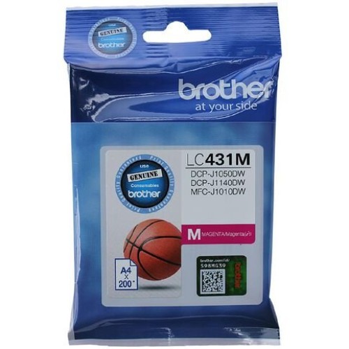 Brother LC431M Ink Cartridge Magenta 200 Pages - Genuine