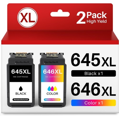 Canon PG645XLCL646XLCP Black and Colour Ink Cartridge 400 Pages Each - Genuine Canon PG645XLCL646XLCP Black and Colour Ink Cartridge 400 Pages Each - Genuine