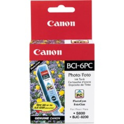 Canon BCI6PC Cyan Photo Ink Tank - Genuine Canon BCI6PC Cyan Photo Ink Tank - Genuine