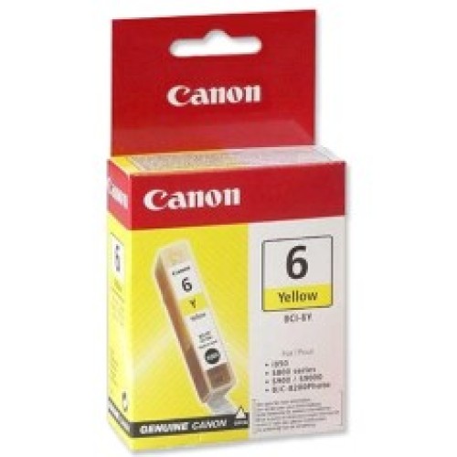 Canon BCI6Y Yellow Ink Tank - Genuine Canon BCI6Y Yellow Ink Tank - Genuine