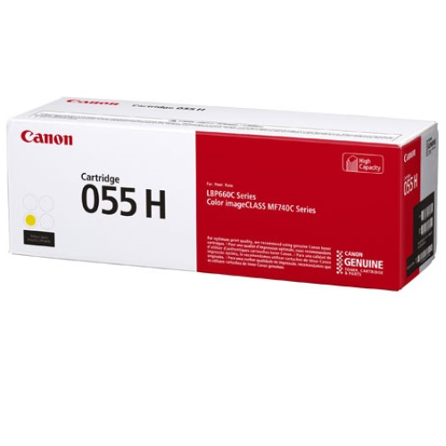 Canon CART055HY Yellow High Yield Toner 5900 Pages - Genuine Canon CART055HY Yellow High Yield Toner 5900 Pages - Genuine