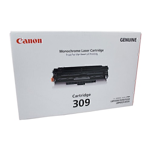 Canon CART309 Black Toner 12,000 Pages - Genuine Canon CART309 Black Toner 12,000 Pages - Genuine