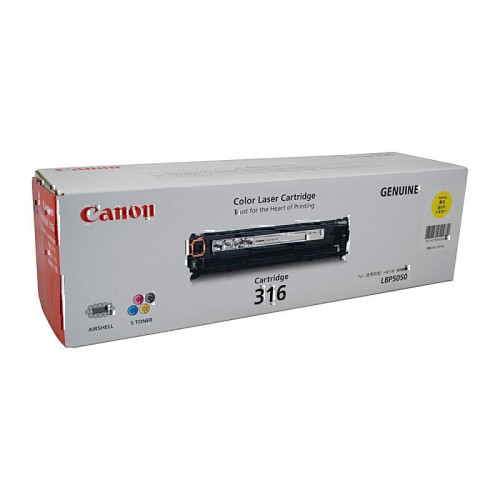 Canon CART316 Yellow Toner - Genuine Canon CART316 Yellow Toner - Genuine