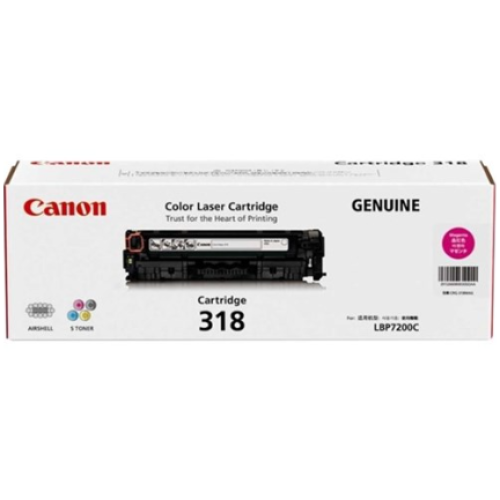 Canon CART318M Magenta Toner 2400 Pages - Genuine Canon CART318M Magenta Toner 2400 Pages - Genuine