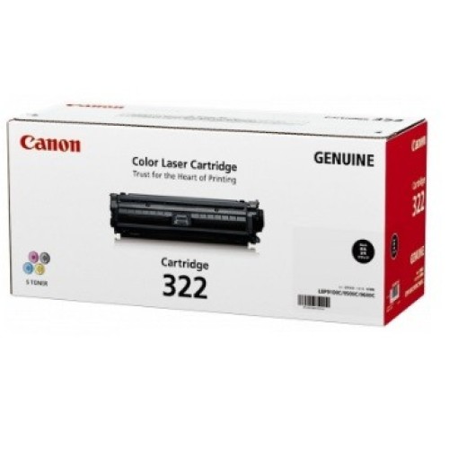 Canon CART322BK Black Laser Toner 6,500 Pages - Genuine Canon CART322BK Black Laser Toner 6,500 Pages - Genuine