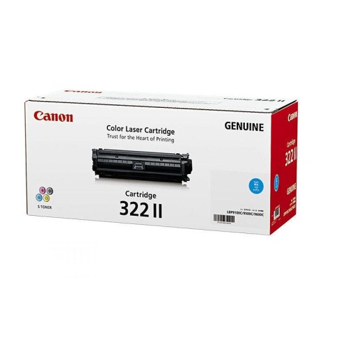 Canon CART322CII Cyan Toner 15,000 Pages - Genuine Canon CART322CII Cyan Toner 15,000 Pages - Genuine