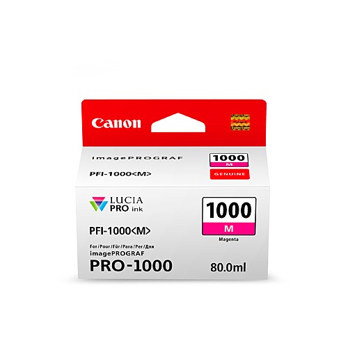 Canon PFI1000 Magenta Ink Cartridge - Genuine Canon PFI1000 Magenta Ink Cartridge - Genuine