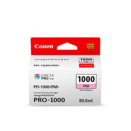 Canon PFI1000 Photo Magenta Ink Cartridge - Genuine Canon PFI1000 Photo Magenta Ink Cartridge - Genuine