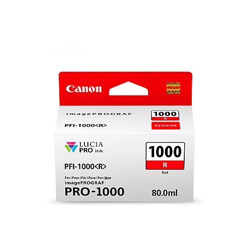 Canon PFI1000 Red Ink Cartridge - Genuine Canon PFI1000 Red Ink Cartridge - Genuine