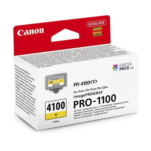 Canon PFI4100 Yellow Ink Cartridge 80ml - Genuine Canon PFI4100 Yellow Ink Cartridge 80ml - Genuine