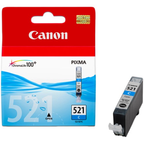 Canon CLI521C Cyan Ink Cartridge - Genuine Canon CLI521C Cyan Ink Cartridge - Genuine