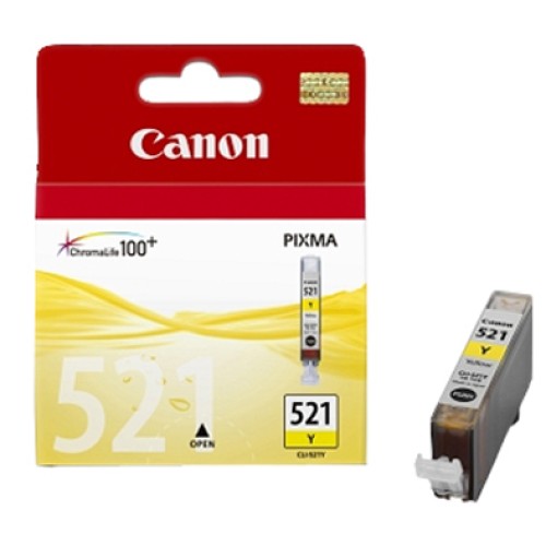 Canon CLI521Y Yellow Ink Cartridge - Genuine Canon CLI521Y Yellow Ink Cartridge - Genuine