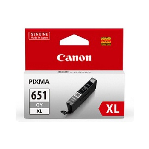 Canon CLI651XLGYOCN Grey Ink Cartridge 750 Pages - Genuine Canon CLI651XLGYOCN Grey Ink Cartridge 750 Pages - Genuine