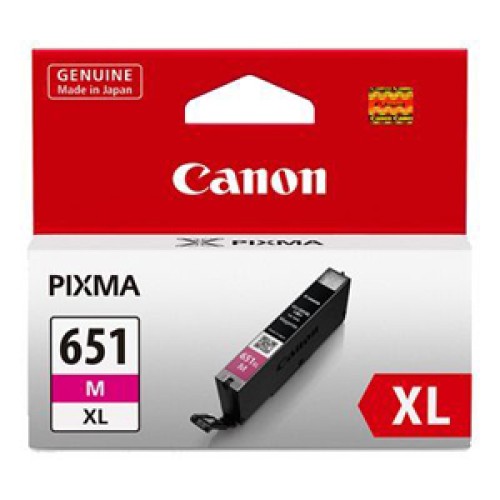 Canon CLI651XLMOCN Magenta Ink Cartridge 750 Pages - Genuine Canon CLI651XLMOCN Magenta Ink Cartridge 750 Pages - Genuine