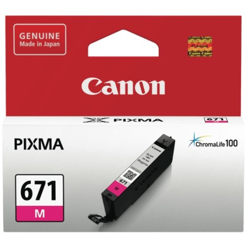 Canon CLI671M Magenta Ink Cartridge - Genuine Canon CLI671M Magenta Ink Cartridge - Genuine