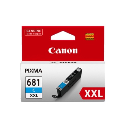 Canon CLI681XXLC Cyan Ink Cartridge 800 Pages - Genuine Canon CLI681XXLC Cyan Ink Cartridge 800 Pages - Genuine