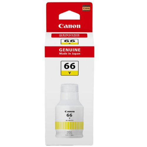 Canon GI66 Yellow Ink Bottle 14,000 Pages - Genuine