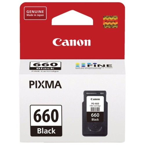 Canon PG660 Black Ink Cartridge 180 Pages - Genuine