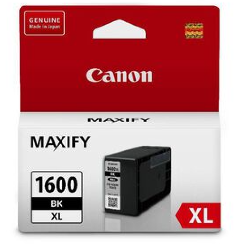 Canon PGI1600XLBKOCN Black Ink Cartridge 1200 Pages - Genuine Canon PGI1600XLBKOCN Black Ink Cartridge 1200 Pages - Genuine