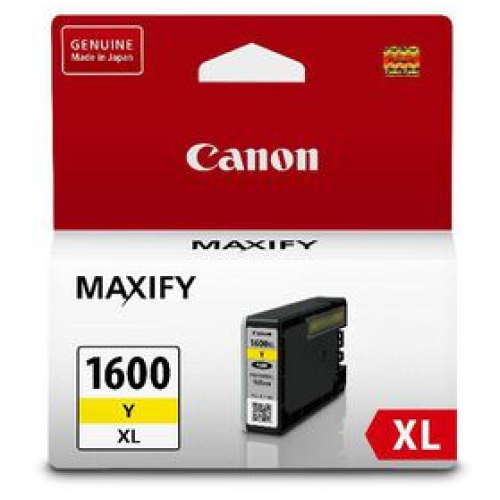 Canon PGI1600XLYOCN Yellow Ink Cartridge 900 Pages - Genuine Canon PGI1600XLYOCN Yellow Ink Cartridge 900 Pages - Genuine