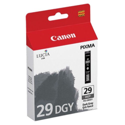 Canon PGI29DGY Dark Grey Ink Catridge - Genuine Canon PGI29DGY Dark Grey Ink Catridge - Genuine