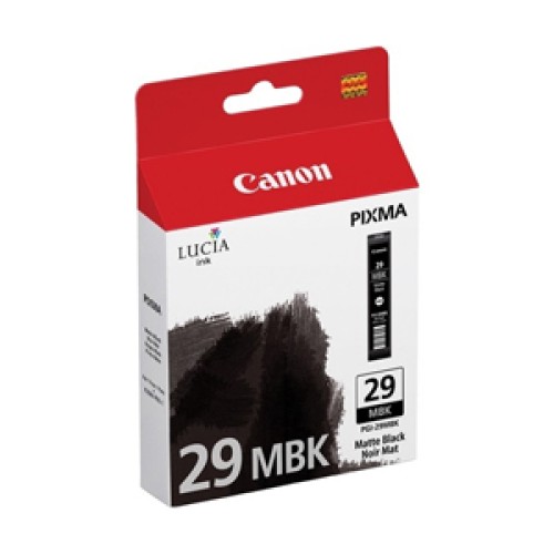 Canon PGI29MBK Matte Black Ink Catridge - Genuine Canon PGI29MBK Matte Black Ink Catridge - Genuine