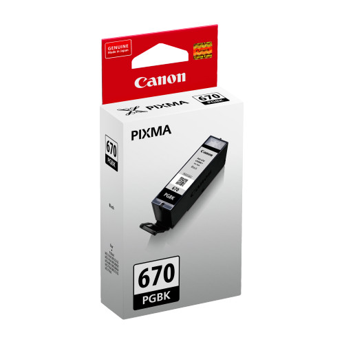 Canon PGI670BK Black Ink Cartridge - Genuine Canon PGI670BK Black Ink Cartridge - Genuine
