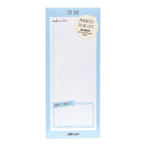Carpe Diem Magnetic To Do List Sky Blue Carpe Diem Magnetic To Do List Sky Blue