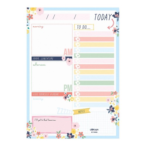 Carpe Diem Daily Planner Pad Ditzy Floral Carpe Diem Daily Planner Pad Ditzy Floral