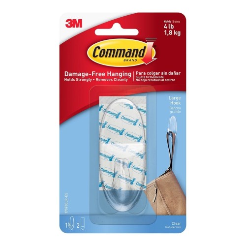Command Hook 17093CLR-ES Large Clear Command Hook 17093CLR-ES Large Clear