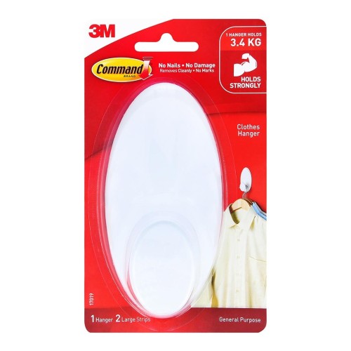 Command Clothes Hanger 17019-ES White Command Clothes Hanger 17019-ES White