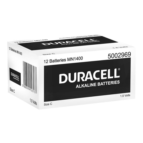 Duracell Coppertop Alkaline C Battery, Bulk Pack of 12 Duracell Coppertop Alkaline C Battery, Bulk Pack of 12