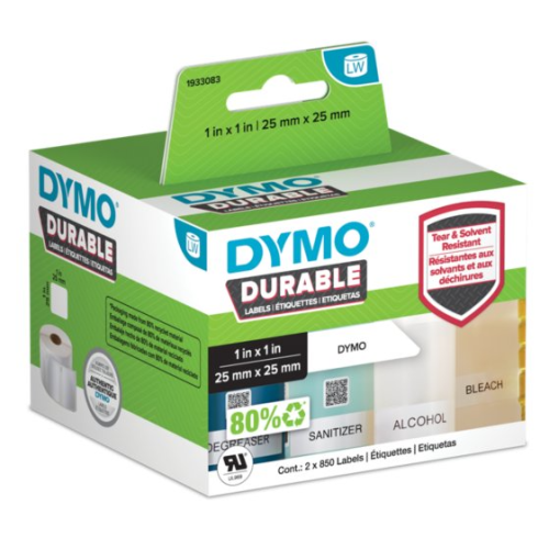 Dymo LW Durable Labels 25x25mm Dymo LW Durable Labels 25x25mm