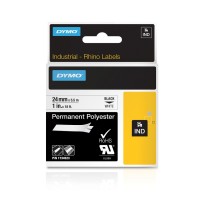 Dymo 1734523 Rhino Label Tape Permanent Polyester 5.5m x 24mm - Genuine
